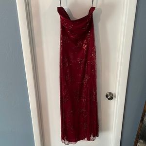 Zum Zum, Strapless Red, Floor Length, Sparkle Dress, Size 9/10